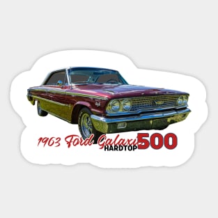 1963 Ford Galaxie 500 Hardtop Sticker